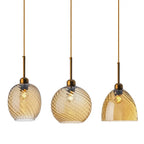 Modern Deco Glass LED  Pendant Lamp Dahlia SPINGAR.COM