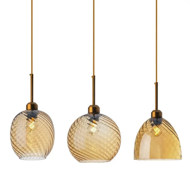 Modern Deco Glass LED  Pendant Lamp Dahlia SPINGAR.COM