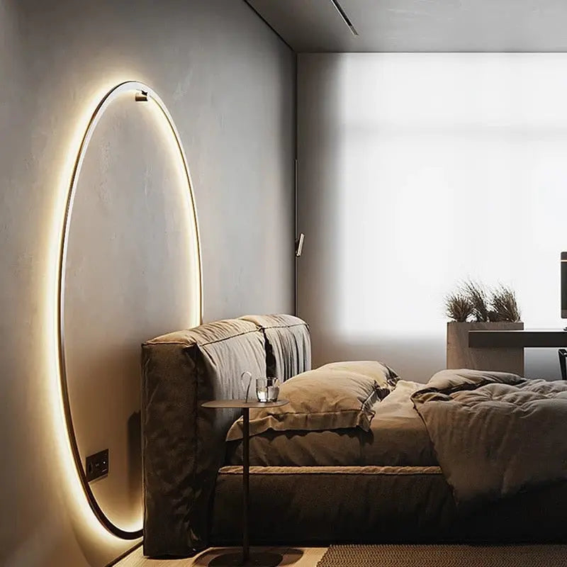 Modern Minimalist Ring LED Wall Lamp Luna SPINGAR.COM