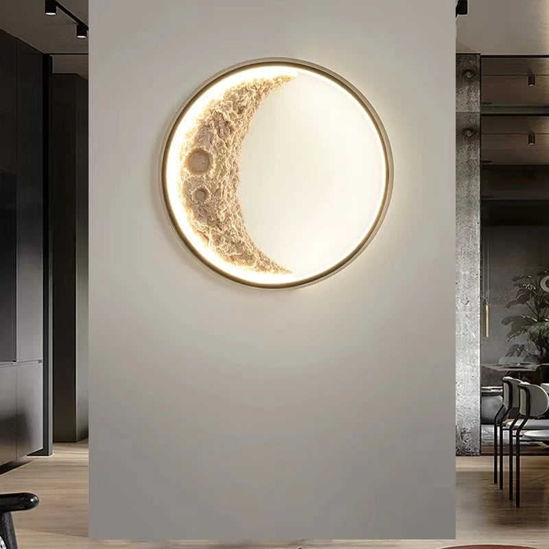 LED Indoor/Outdoor Wall Moon Lamp