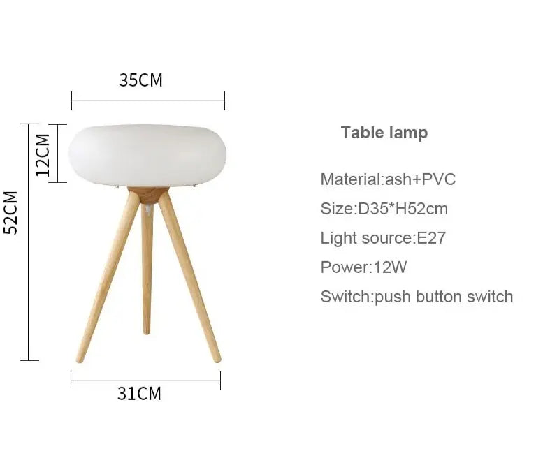 Wooden LED Floor & Table Light Emilia™ Spingar.com