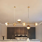 Modern Glass Ball LED  Island Pendant Lamp Natesa SPINGAR.COM