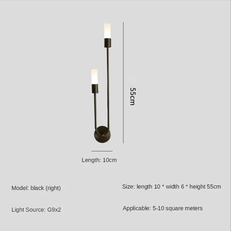 Postmodern LED Copper Wall Lamp Rakel SPINGAR.COM