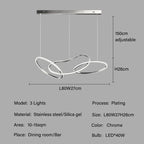 Modern Creative Circle LED Island Pendant Lamp Ashby SPINGAR.COM