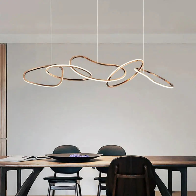 Modern Creative Circle LED Island Pendant Lamp Ashby SPINGAR.COM