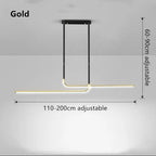 Modern Minimalist Dining Table LED Island Pendant Lamp Marny SPINGAR.COM