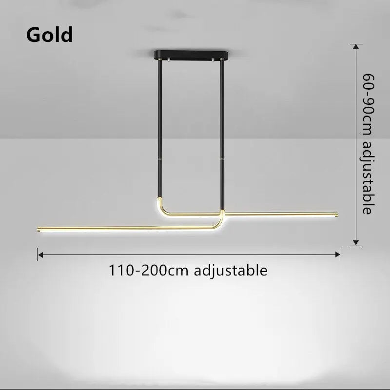 Modern Minimalist Dining Table LED Island Pendant Lamp Marny SPINGAR.COM