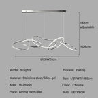 Modern Creative Circle LED Island Pendant Lamp Ashby SPINGAR.COM