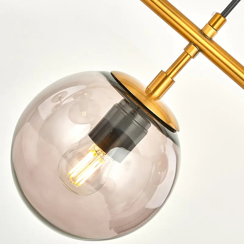 Modern Glass Ball LED  Island Pendant Lamp Natesa SPINGAR.COM