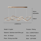 Modern Creative Circle LED Island Pendant Lamp Ashby SPINGAR.COM