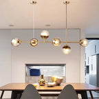 Modern Glass Ball LED  Island Pendant Lamp Natesa SPINGAR.COM
