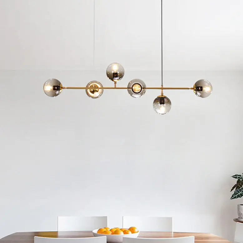 Modern Glass Ball LED  Island Pendant Lamp Natesa SPINGAR.COM