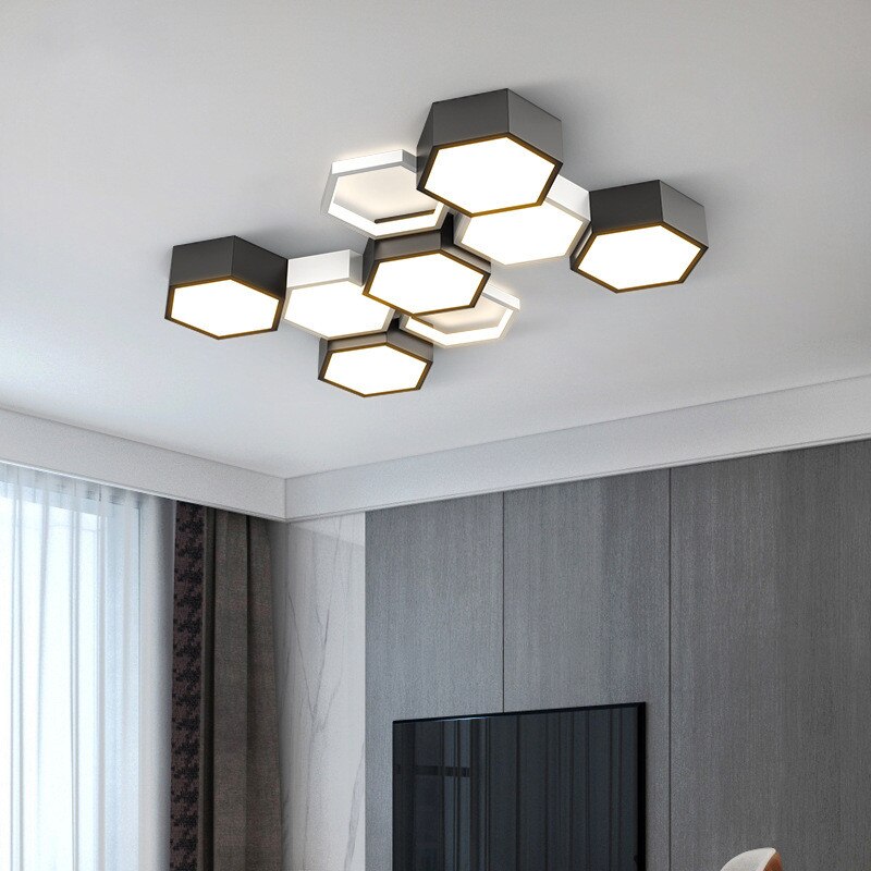 Unique Honeycomb Dimmable LED Ceiling Lamp Vilhelm