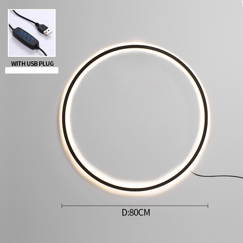 Minimalistische kreisförmige LED-Wandleuchte Luna™