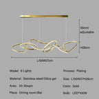Modern Creative Circle LED Island Pendant Lamp Ashby SPINGAR.COM
