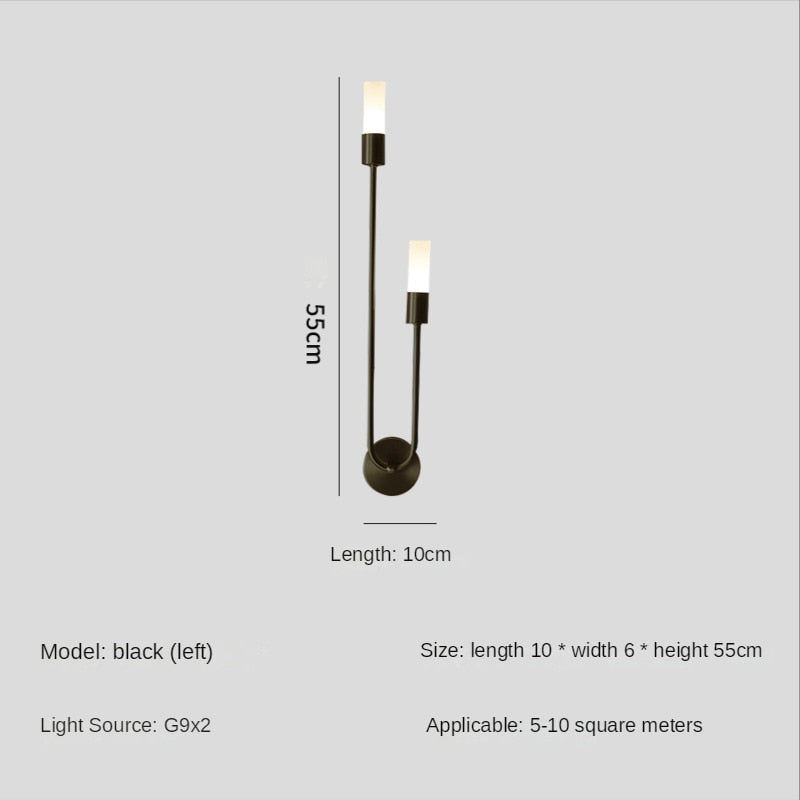 Moderne LED-Wandleuchte Rakel