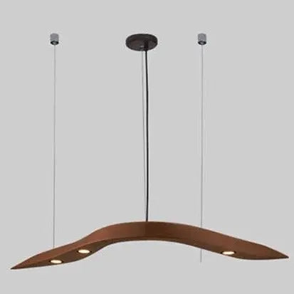 Solid Wood LED Island Pendant Lamp Paiman SPINGAR.COM