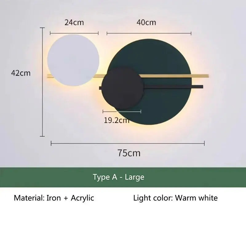 Nordic Art LED  Wall Lamp Ebba SPINGAR.COM