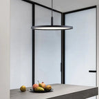 Dimmable Ultra-thin Alminium LED Pendant lamp Abelone SPINGAR.COM