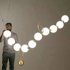 Postmodern Chain-shaped Scandinavian Kitchen Island/ bar LED Lamp Hermann SPINGAR.COM