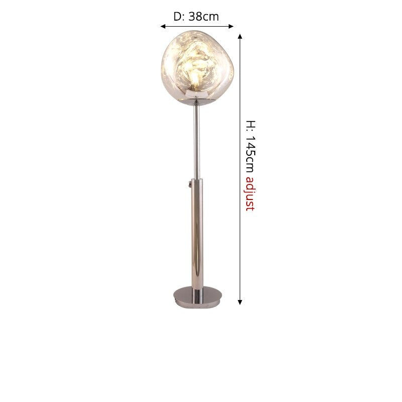 Luxuriöse LED-Steh-/Tischlampe im Lava-Stil Lauri