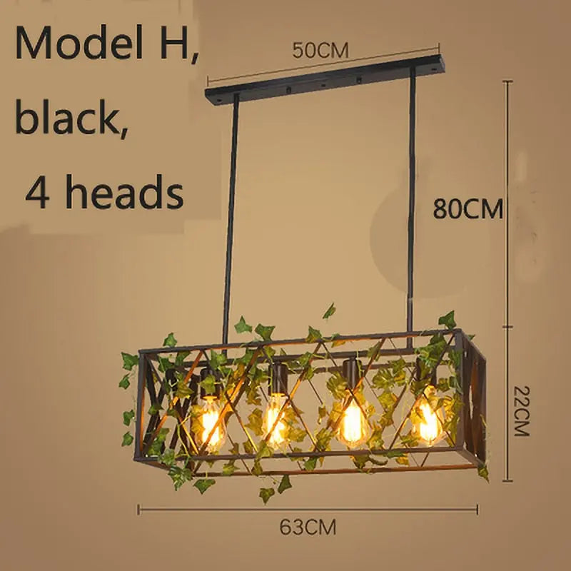 Industrial Vintage LED Island Pendant Lamp Larry SPINGAR.COM