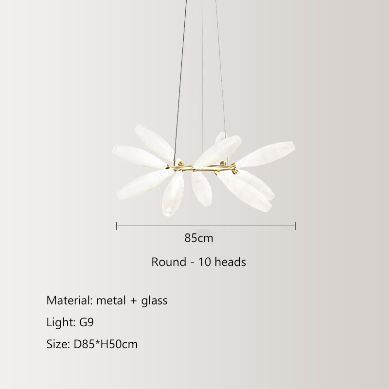 Nordische minimalistische LED-Insel-Pendelleuchte mit Glasschirm Sverre