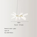 Nordic Minimalist Glass Shade LED Island Pendant Lamp Sverre SPINGAR.COM