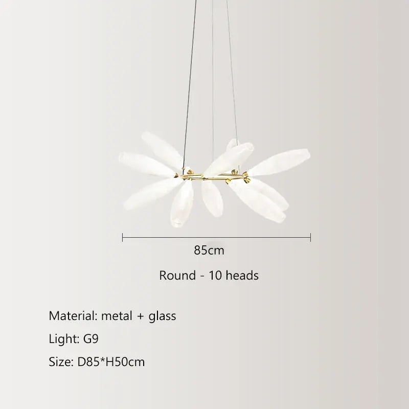 Nordic Minimalist Glass Shade LED Island Pendant Lamp Sverre SPINGAR.COM