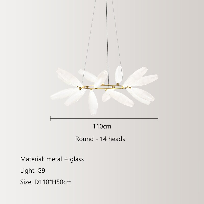 Nordische minimalistische LED-Insel-Pendelleuchte mit Glasschirm Sverre