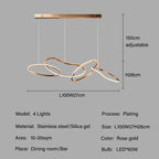 Modern Creative Circle LED Island Pendant Lamp Ashby SPINGAR.COM