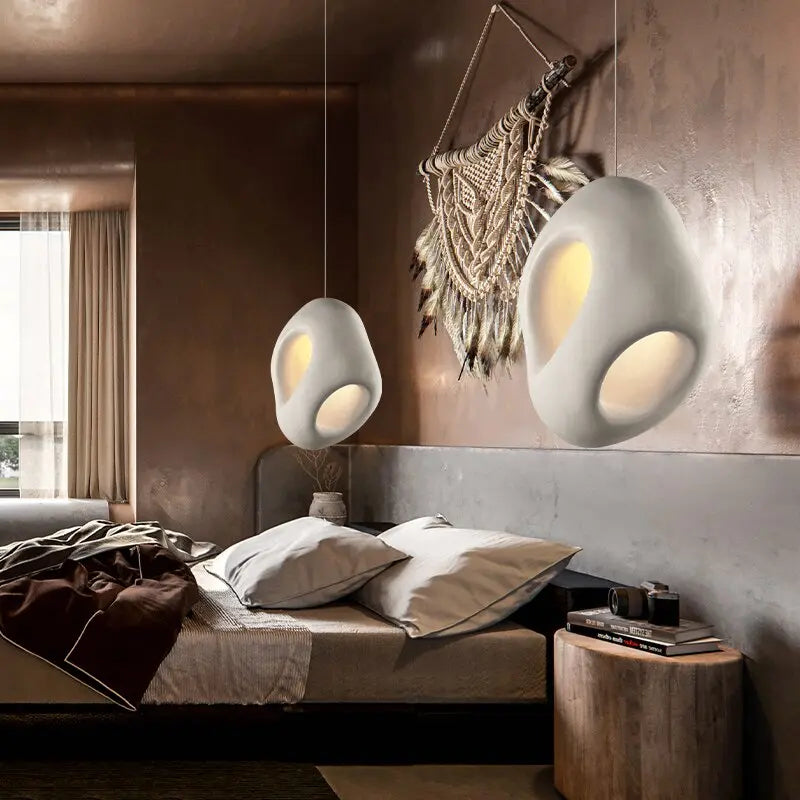 Handmade Wabi Sabi Japan Style LED Pendant Lamp Mitsu SPINGAR.COM