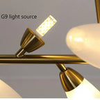 Nordic Minimalist Glass Shade LED Island Pendant Lamp Sverre SPINGAR.COM