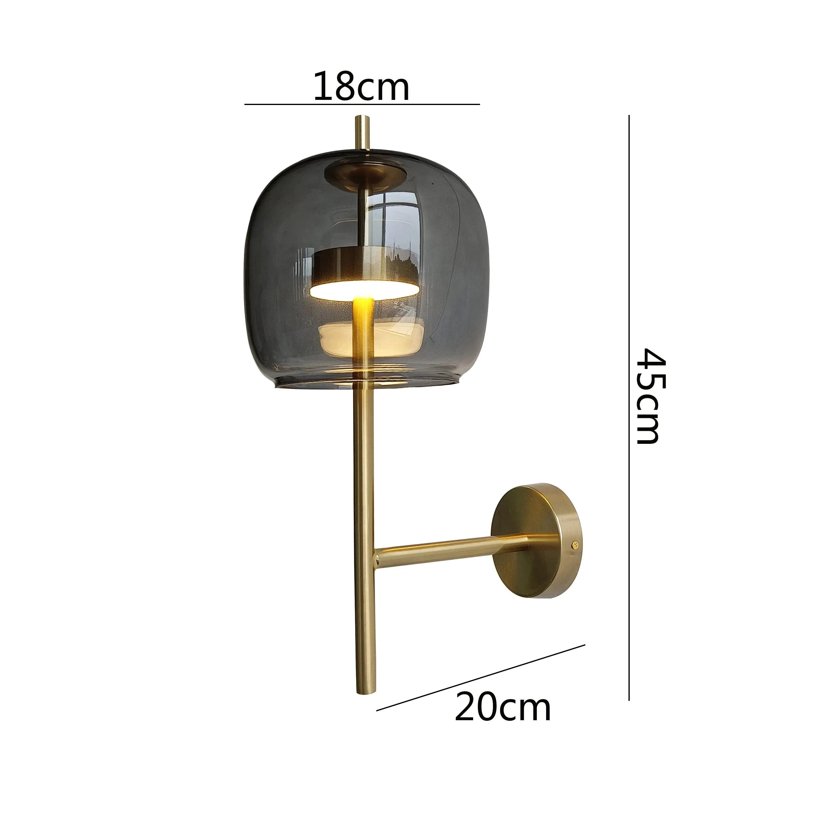 AJ Luxury Glass Shade Wall Lamp Arne™ SPINGAR.COM