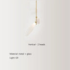 Nordic Minimalist Glass Shade LED Island Pendant Lamp Sverre SPINGAR.COM