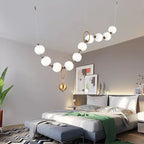 Postmodern Chain-shaped Scandinavian Kitchen Island/ bar LED Lamp Hermann SPINGAR.COM