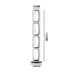 Postmodern Minimalist Transparent Glass Bamboo Design LED Floor Lamp Alma SPINGAR.COM