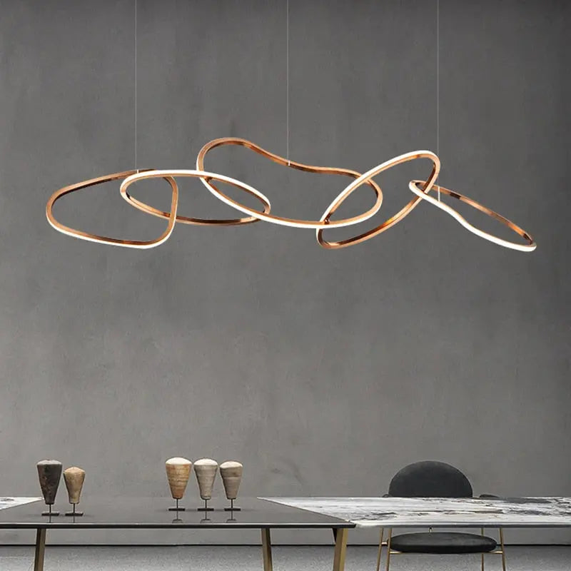 Modern Creative Circle LED Island Pendant Lamp Ashby SPINGAR.COM