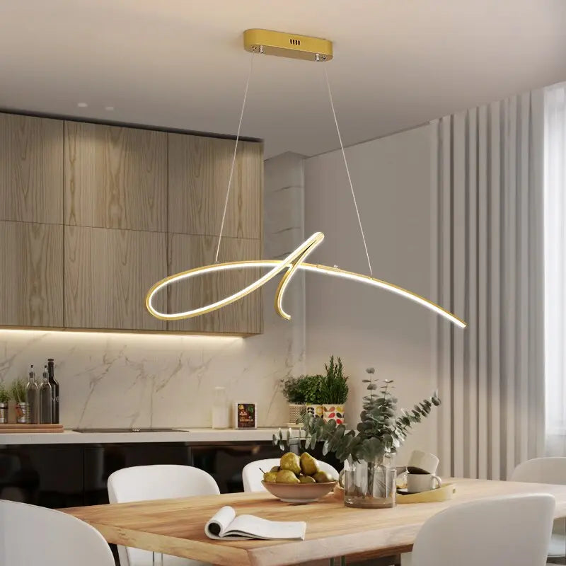 Modern Dining Table LED Island Pendant Lamp Nissa SPINGAR.COM