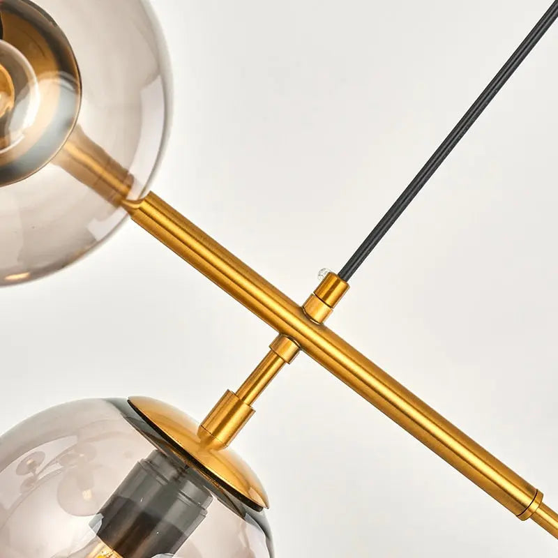 Modern Glass Ball LED  Island Pendant Lamp Natesa SPINGAR.COM