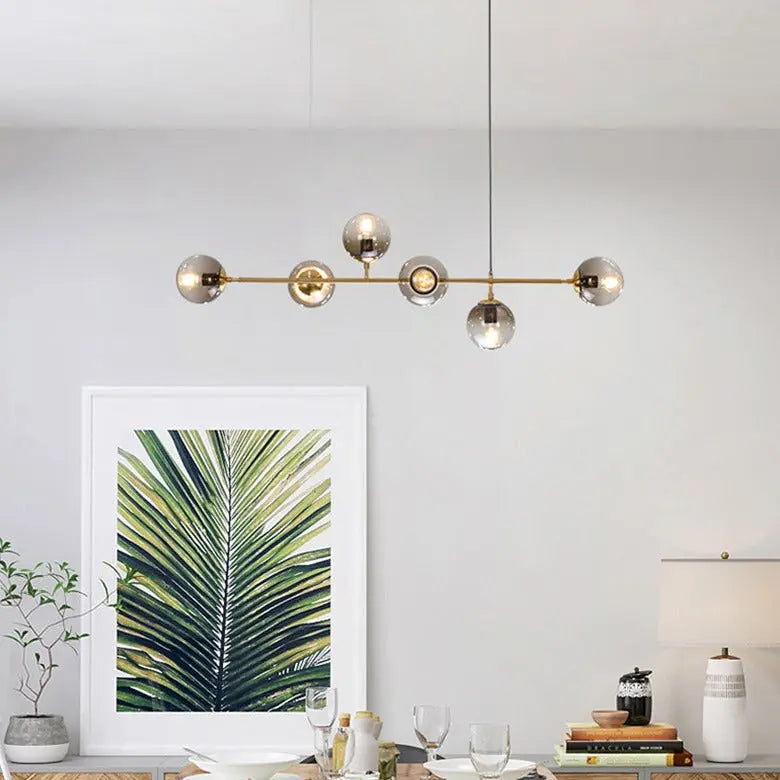 Modern Glass Ball LED  Island Pendant Lamp Natesa SPINGAR.COM