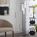 Dimmable Floor lamp Haakon ( With Storage Shelf ) SPINGAR.COM