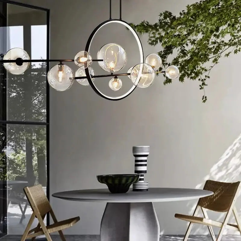 New Design Nordic Glass Bubble LED Island Pendant Lamp Sandro SPINGAR.COM