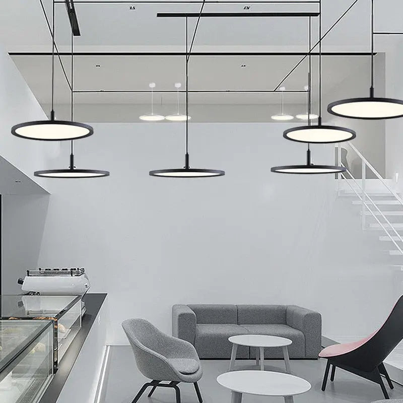 Dimmable Ultra-thin Alminium LED Pendant lamp Abelone SPINGAR.COM