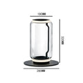 Postmodern Minimalist Transparent Glass Bamboo Design LED Floor Lamp Alma SPINGAR.COM