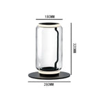 Postmodern Minimalist Transparent Glass Bamboo Design LED Floor Lamp Alma SPINGAR.COM