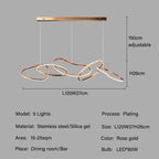 Modern Creative Circle LED Island Pendant Lamp Ashby SPINGAR.COM