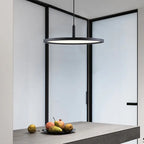 Dimmable Ultra-thin Alminium LED Pendant lamp Abelone SPINGAR.COM