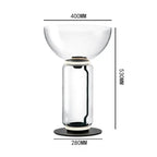 Postmodern Minimalist Transparent Glass Bamboo Design LED Floor Lamp Alma SPINGAR.COM