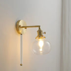 Pull Chain Glass Ball LED Wall Lamp Annbjørg SPINGAR.COM